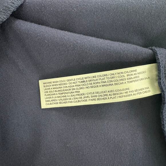 Eloquii Dark Blue Sheath Dress Plus Size 16 Half Sleeves Zipper Back V-Neck - Picture 7 of 8